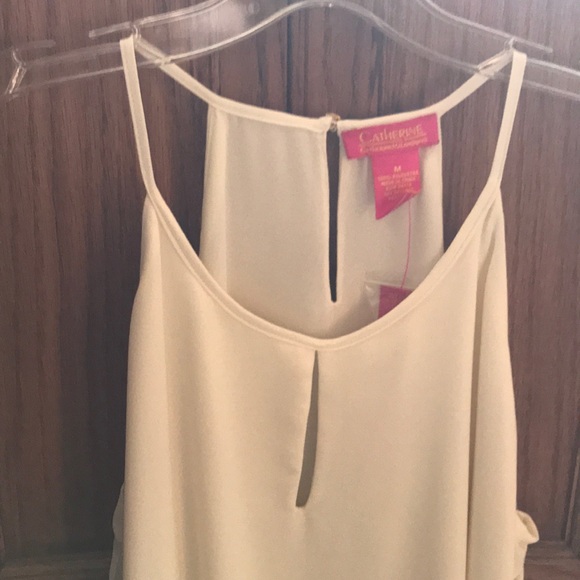 Cream silk top - NWT Catherine Malandrino - Picture 2 of 3